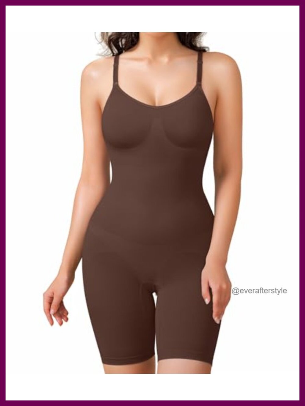 Seamless Shapewear Bodysuit Tummy Control Body Shaper Adjustable Straps Open